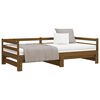 vidaXL Estrutura sofá-cama de puxar 2x(90x200) cm pinho castanho-mel