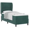 vidaXL Cama Box com colch&atilde;o Verde Escuro 200 x 80 cm Poli&eacute;ster