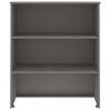 vidaXL Topo p/ armário alto HAMAR 85x35x100cm pinho maciço cinza-claro