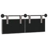 vidaXL Cabeceira Suspensa Cinzento-acastanhado 130 x 55 x 7 cm tecido