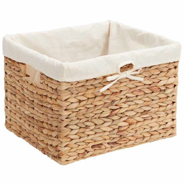 vidaXL Cestos de Armazenamento 3 pcs Natural 35 x 30 x 25 cm