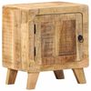 vidaXL Mesa de cabeceira 40x32x46cm madeira de mangueira &aacute;spera maci&ccedil;a