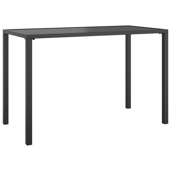 vidaXL Mesa de jantar para jardim 110x54x70 cm aço antracite