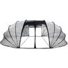 vidaXL Tenda de Piscina Domo Transparente 640 x 432 x 205 cm PVC
