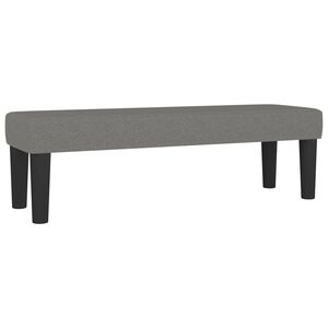 vidaXL Banco 100x30x30 cm tecido cinza-escuro