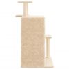 vidaXL &Aacute;rvore p/ gatos c/ postes arranhadores sisal 97 cm cor creme