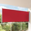 vidaXL Toldo lateral retr&aacute;til para p&aacute;tio 140x300 cm vermelho