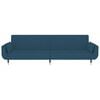 vidaXL Sof&aacute;-cama 2 lugares com duas almofadas veludo azul
