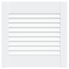 vidaXL Porta de arm&aacute;rio com design de persiana pinho maci&ccedil;o branco
