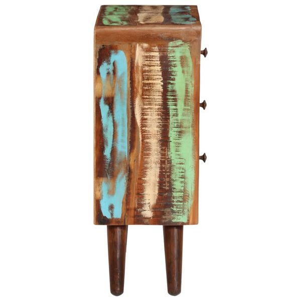 vidaXL Aparador 55x30x80 cm madeira recuperada maci&ccedil;a