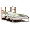 vidaXL Cama com estante sem colch&atilde;o 150x200 cm pinho maci&ccedil;o