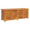 vidaXL Caixa arruma&ccedil;&atilde;o jardim c/ veneziana 150x50x56 cm ac&aacute;cia maci&ccedil;a