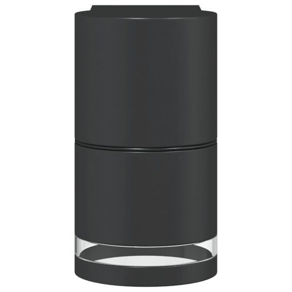 vidaXL Candeeiros de parede para exterior 2 pcs alum&iacute;nio fundido preto