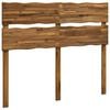 vidaXL Cabeceira de borda viva ROSTOCK Natural 135 cm