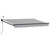 vidaXL Toldo Retr&aacute;til El&eacute;trico Antracite e Branco 3,5 x 2 m