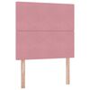 vidaXL Cama com arruma&ccedil;&atilde;o e colch&atilde;o Rosa 100 x 200 cm Veludo