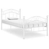 vidaXL Estrutura de cama 100x200 cm metal branco