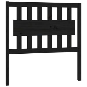 vidaXL Cabeceira de cama 95,5x4x100 cm pinho maci&ccedil;o preto