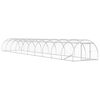vidaXL Galinheiro Prateado 1000 x 150 x 100 cm A&ccedil;o Galvanizado