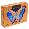 UNIDRAGON Puzzle madeira 323pcs Intergalaxy Butterfly KingSize 41x30cm