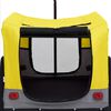 vidaXL Reboque bicicletas/carrinho para animais 2-em-1 amarelo/cinza
