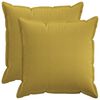vidaXL Almofada 2 unid. HOUTEN Verde Claro 55 x 55 cm Linho Sint&eacute;tico