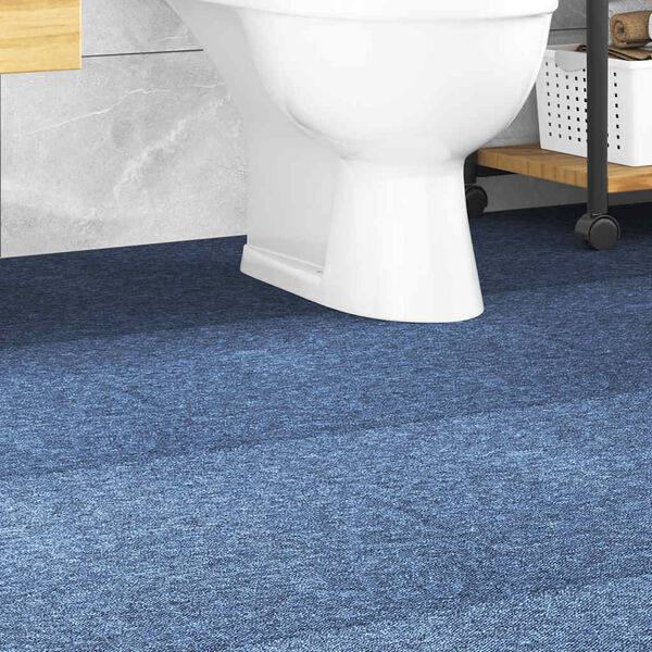 vidaXL Ladrilhos carpete para pisos 20 pcs 5 m&sup2; 50x50 cm azul