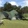 vidaXL Tenda Teepee com telhado Verde e Cinza 600 x 600 x 347 cm