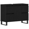 vidaXL Arm&aacute;rio de Banheiro Carvalho Preto 80 x 33 x 60 cm