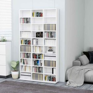 vidaXL Arm&aacute;rio para CD 102x23x177,5 cm derivados de madeira branco