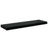 vidaXL Prateleiras de parede suspensas 2 pcs 80x23,5x3,8cm MDF preto