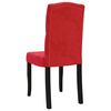 vidaXL Cadeiras de jantar 4 pcs veludo vermelho tinto