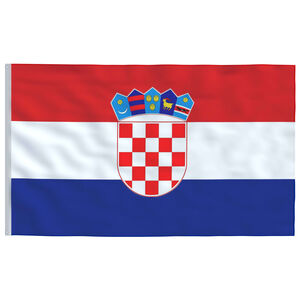 vidaXL Bandeira da Cro&aacute;cia 90x150 cm