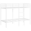 vidaXL Beliche sem colch&atilde;o 90x200 cm a&ccedil;o branco