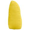 vidaXL Travesseiro para Costas Amarelo Claro 60 x 24 x 50 cm tecido
