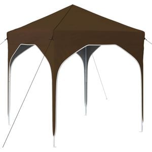 vidaXL Tenda de Festa Pop-up 194 x 194 x 245 cm Cinzento-acastanhado
