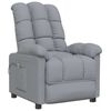 vidaXL Poltrona de massagens tecido cinzento-claro