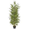 vidaXL Planta cipreste artificial com vaso 150 cm verde