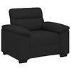 vidaXL Poltrona 100x81x84 cm tecido preto