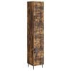 vidaXL Conjunto de Gabinete 2 pcs Carvalho Fumado 33 x 34,5 x 89,5 cm