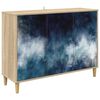 vidaXL Buffet RAALTE Sonoma 102 x 33 x 75 cm Derivados de Madeira