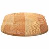 vidaXL Tampo de mesa 100x50x2 cm carvalho maci&ccedil;a oval castanho-claro