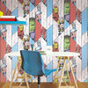 Kids at Home Papel de parede Marvel Wood cinzento 102435