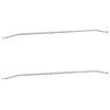 vidaXL Suporte de lona para reboques 2 Prateado 136-218 cm Alum&iacute;nio