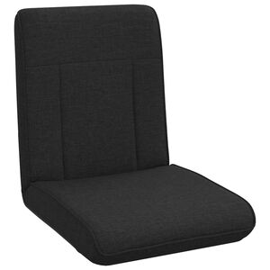 vidaXL Cadeira de ch&atilde;o ajust&aacute;vel Preto Tecido