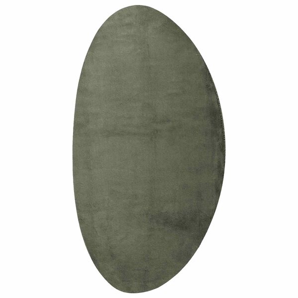 vidaXL Tapetes de &aacute;rea HUARTE Verde Floresta 80 x 150 cm Poli&eacute;ster