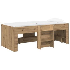 vidaXL Cama Alta para Crian&ccedil;as Carvalho Arttisan 80 x 200 cm