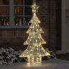 vidaXL &Aacute;rvore de Natal com 160 LEDs Branco quente 150 cm Acr&iacute;lo