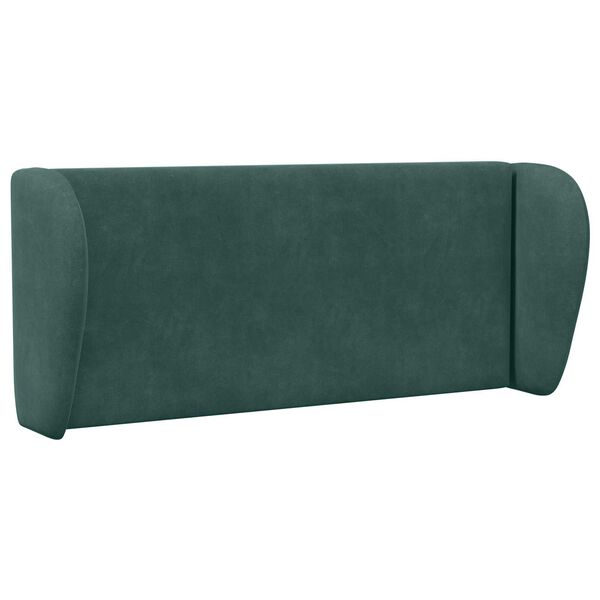 vidaXL Orelha de Cabeceira Verde 40 x 23 x 6 cm Veludo