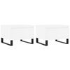 vidaXL Mesas de centro 2 pcs 50x46x35 cm derivados de madeira branco
